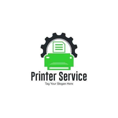 Printer service logo design vector | Premium Vector #Freepik #vector #printing #digital-printing #printing-industry #art-logo Printing Services Logo, Printer Logo, Service Logo Design, Computer Service, Tv Services, Service Logo, Company Logo Design, Printing Companies, Logo Concept