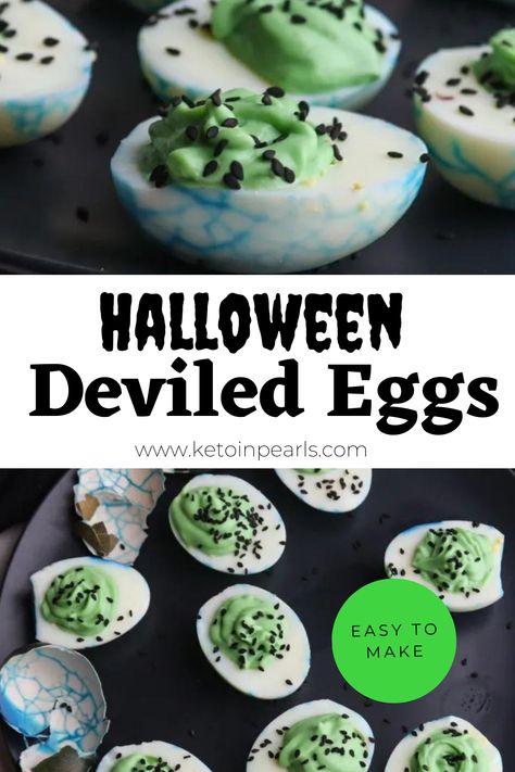 Get into the Halloween spirit with our spooky Halloween Deviled Eggs recipe! Turn ordinary eggs into ghoulish delights with a few clever twists. Perfect for adding a creepy and tasty touch to your Halloween party. Halloween Spread, Fall Treats Recipes, Halloween Deviled Eggs, Deviled Eggs Easy, Healthy Thanksgiving Recipes, Creep It Real, Healthy Thanksgiving, Deviled Eggs Recipe, Eggs Recipe