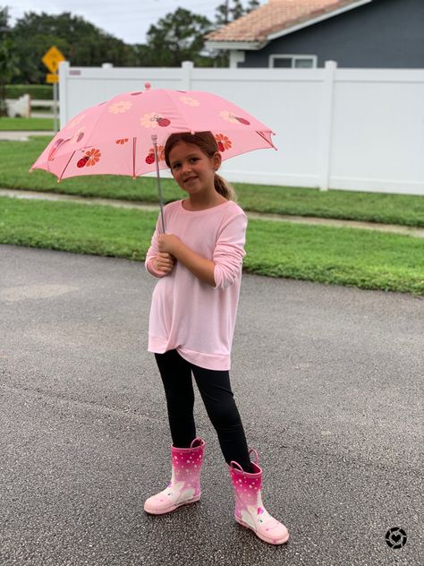 When life gives you rainy days wear cute boots & jump in the puddles #liketkit #LTKkids #LTKfamily #LTKunder100 @liketoknow.it #rainboots #kidsactivities #rain #umbrellas #kidsfashion Rubber Outfit, Girl Sweatpants, Cute Boots, Jump In, Rainy Day Outfit, Day Outfit, Kids' Fashion, Rainy Days, Rainy Day