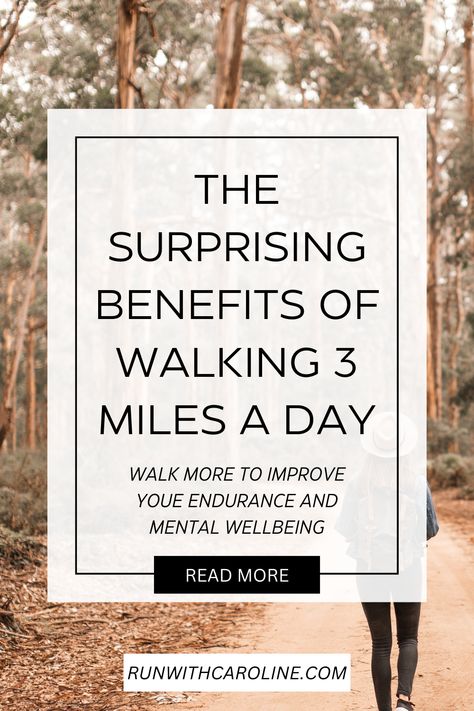 Walk 3 Miles A Day, Walking 3 Miles A Day, Benefits Of Walking Daily, Interval Running, Daily Walking, Benefits Of Walking, Day Schedule, Mental Health And Wellbeing, Thigh Fat