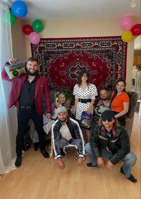 #backto90s #throwbackparty #russian #partyideas #outfitideas #90stheme #party #russianparty Russian Themed Party, Ny Party, Russian Party, Throwback Party, Russian Christmas, 90s Theme, Russian Style, Russian Fashion, Themed Party