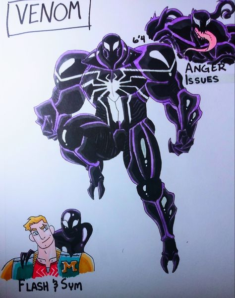 Venom Redesign, Slade Teen Titans, Wolverine Spiderman, Venom Character, Marvel Concept Art, Marvel Character Design, Symbiotes Marvel, Zero Hour, Venom Art