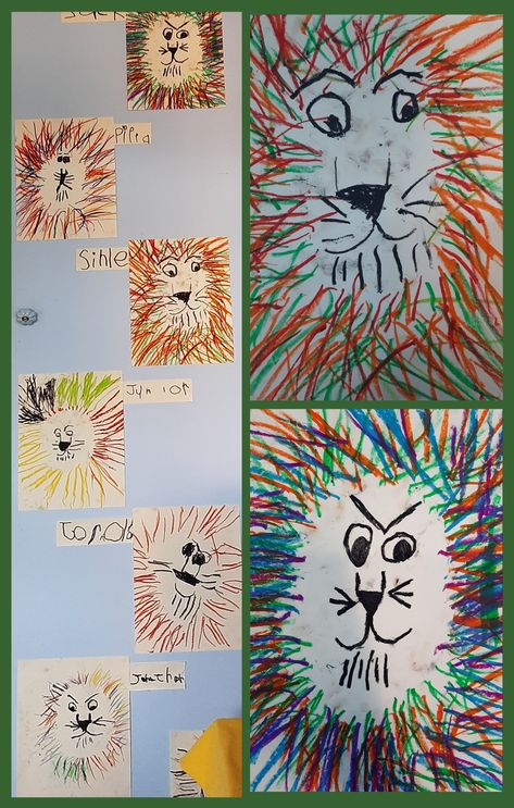 Wild Animals Eyfs Activities, Zoo Theme Preschool Art, Wild Animals Art Preschool, Lion Eyfs Activities, Wild Animal Art And Craft For Preschool, Africa Animals Preschool, Jungle Animal Art Preschool, Wild Animal Preschool Crafts, Lion Activity Preschool