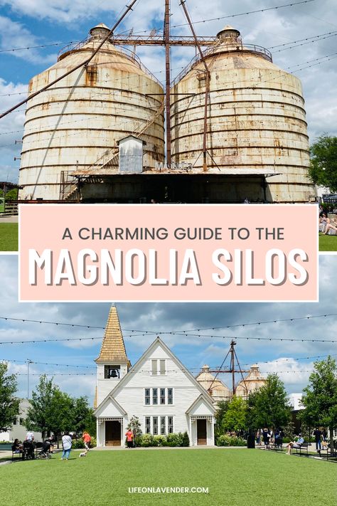 Ready for an adventure? Visit Joanna Gaines' world-famous Magnolia Market at the Silos in Waco, Texas! Shop unique items, grab a bite to eat, or just explore the grounds. Get a taste of southern hospitality on your next getaway - plan your trip now! #joannagaines #magnoliamarket #silos Magnolia Furniture, Magnolia Home Decor, Waco Texas, Magnolia Market, Chip And Joanna Gaines, Colonial Williamsburg, Southern Hospitality, Texas Travel, Farmhouse Cottage