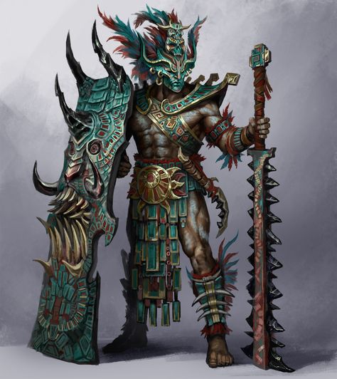 Kotal Kahn, Illustration Fantasy, Mayan Art, Aztec Warrior, Mortal Kombat Art, Aztec Art, 다크 판타지, Fantasy Armor, Armor Concept