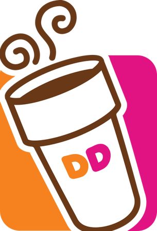 Brand Logos Quiz #5 Dunkin Dounuts, Dunkin Donuts Gift Card, Bread Gift, Donut Drawing, Bread Gifts, Dunkin Donuts Iced Coffee, Donut Logo, Fast Food Logos, Cold Brew Iced Coffee