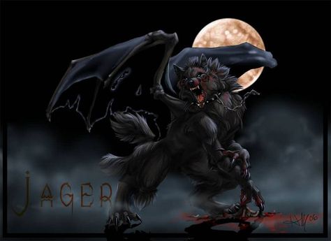 Wolf with wings Demon Wolf, Demon Wings, Fantasy Wolf, Werewolf Art, Vampires And Werewolves, Anime Wolf, Black Wolf, Arte Animal, Fantasy Creatures