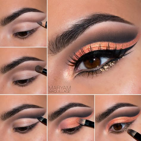 Easy Halloween Makeup: the "Fortune Teller" Fortune Teller Makeup, Matte Make Up, Crease Eyeshadow, Prom Makeup Tutorial, Cut Crease Eyeshadow, Cut Crease Eye, Simple Eyeshadow, Eye Makeup Steps, Makijaż Smokey Eye