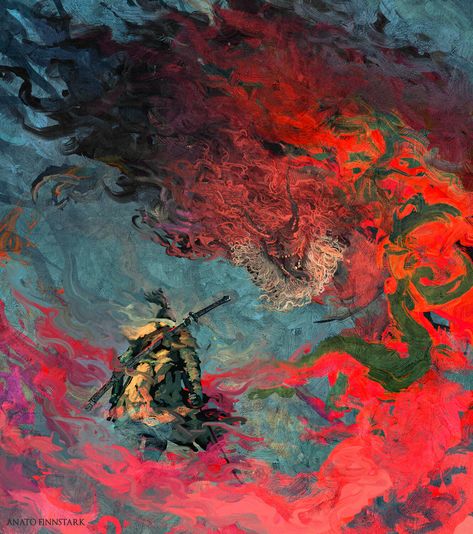 "Sekiro Vs The Demon of Hatred" by Anato Finnstark Demon Of Hatred, Souls Tattoo, Sekiro Shadows Die Twice, Ronin Samurai, Imagination Art, From Software, Arte Peculiar, Dark Souls Art, 다크 판타지