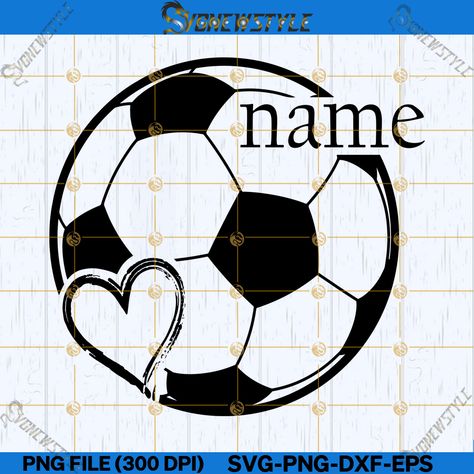 Soccer Heart, Soccer Svg, Heart Svg, Soccer Player, Silhouette Art, Soccer Team, Cricut Ideas, Soccer Players, Svg Files For Cricut