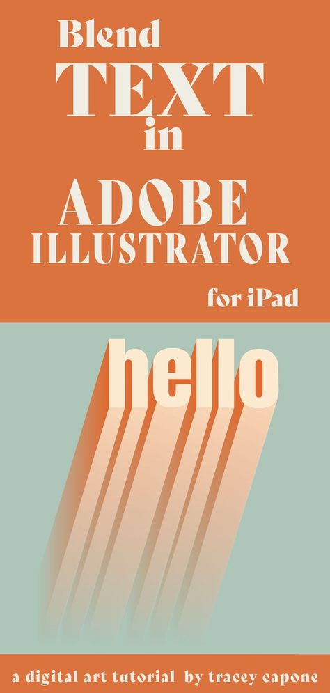 Illustrator For Ipad, Adobe Illustrator Graphic Design Ipad, Illustrator Ipad Tutorials, Blend Tool Illustrator, Adobe Illustrator Lessons, Adobe Illustrator Ipad, Ipad Logo, Illustrator Ipad, Photoshop Skills