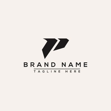 Vector p logo design template vector gra... | Premium Vector #Freepik #vector #letter-logo #pd-logo #pd #logo-illustration P Logo Design Creative, P Logo Design Letter, P Letter Logo Design, Acronym Logo, Pp Logo, Name Board Design, P Letter Logo, Boxing Logo, Pr Logo