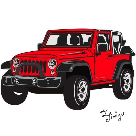 JEeP on Behance Jeep Background, Jeep Drawing, Jeep Cake, Mobil Off Road, Jeep Art, Cartoon Car Drawing, Flower Shop Design, Classic Jeeps, Boutique Logo Design