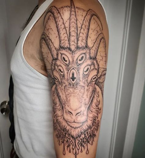 Revelation Tattoo Ideas, Jesus Christ Tattoo, Lamb Tattoo, Satanic Tattoos, Biblical Tattoos, Etching Tattoo, Christ Tattoo, God Tattoos, Mythology Tattoos