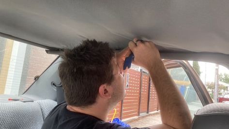 The ceiling in your car is something people rarely think about. It’s up there, prettifying your roof and helping to keep the cold or heat off your head… until it’s not. Ceiling Fabric, Ceiling Repair, Car Ceiling, Ceiling Materials, Transmission Repair, Roof Lines, The Ceiling, Subaru Forester, Car Ins