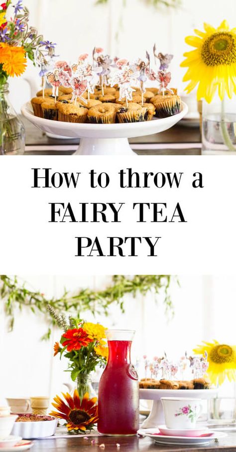 Ready to channel your inner fairy?  Take a look at how we created a Fairy Tea Party for our Little One's 5th birthday. Magical. Enchanting.  And super fun. Forest Fairy Tea Party, Fae Tea Party, Fairy Tale Tea Party, Fairy Tea Party Ideas, Fairy Party Drinks, Fairy Food Ideas Snacks, Woodland Fairy Tea Party, Fairy Party Drink Ideas, Fairy Breakfast