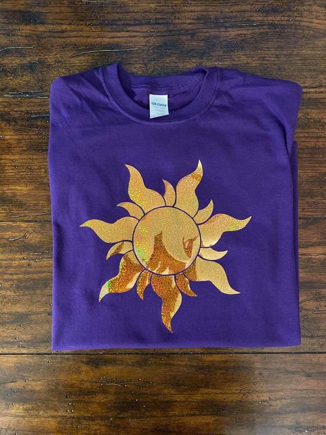 Tangled Rapunzel Sun, Tangled Shirt, Rapunzel Sun, Leavers Shirt, Tangled Sun, Tangled Movie, Rapunzel Princess, Tangled Birthday, Cute Disney Outfits