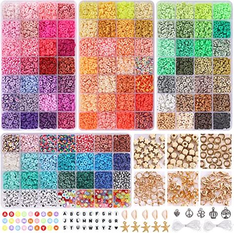 Beads For Bracelets, Bracelets Making, Flat Beads, Alphabet Beads, Crafts Gifts, Jewelry Making Kit, Bracelet Kits, Bubblegum Beads, Bead Kits