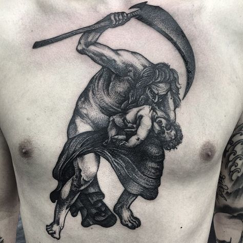 Instagram Biblical Tattoos, Woodcut Tattoo, Walking Art, Fire Tattoo, Chest Piece Tattoos, Metal Tattoo, Peter Paul Rubens, Real Tattoo, Chest Piece