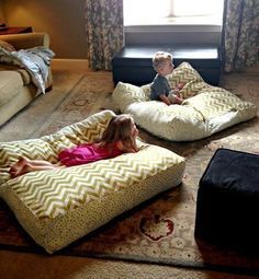 Living Room Floor Pillows, Floor Pillows Diy, Floor Pillows Living Room, Big Floor Pillows, Dog Steps For Bed, Giant Floor Pillows, Floor Cushions Living Room, Large Floor Pillows, Large Floor Cushions