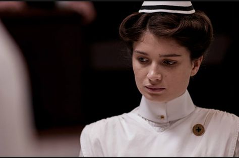 review of "The Knick" season 1 - image: Eve Hewson as Nurse Lucy Elkins (Cinemax, the Knick) Eve Hewson, The Knick, String Theory, 1 Image, Medical Care, Series Movies, Barack Obama, Nursing, Documentaries