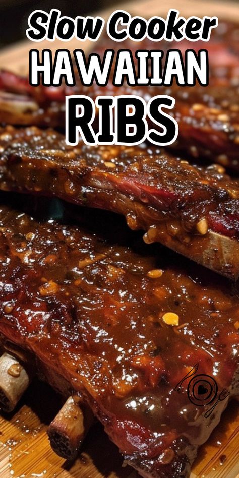 Slow Cooker Hawaiian Ribs Rib Recipes In Crockpot, Pork Spare Ribs Recipe Crockpot, Short Ribs In Slow Cooker, Hawaiian Ribs Crockpot, Teriyaki Ribs Crockpot, Hawaiian Bbq Ribs, Slow Cooker Hawaiian Ribs, Slow Cooker Ribs Pork, Crockpot Spareribs Recipes