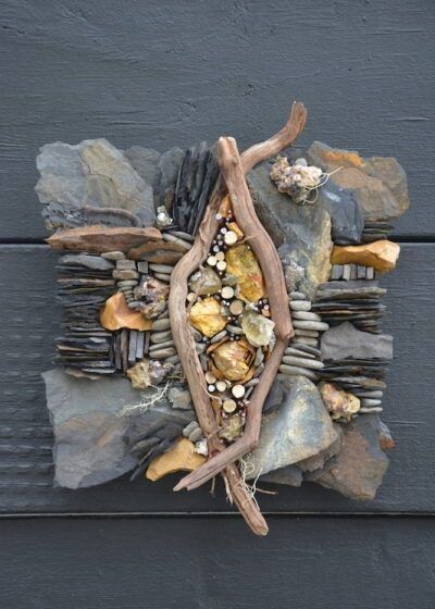 Abstract Mosaic Art, Mixed Media Mosaic, Twig Art, Driftwood Projects, Driftwood Wall Art, Driftwood Sculpture, Mosaic Stained, Mosaic Artwork, Driftwood Crafts