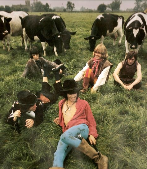 Cows & Stones The Stones photo shoot for Beggers Banquet at Swarkestone Hall Pavilion. 1968 Rolling Stones Albums, Musician Photos, Beggars Banquet, Band Photoshoot, Rolling Stones Band, Rollin Stones, Brian Jones, Like A Rolling Stone, Charlie Watts