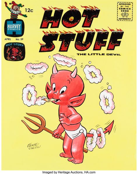 Hot Stuff The Little Devil, Angel Y Diablo, Demon Aesthetic, Devil Aesthetic, Grunge Art, Edgy Wallpaper, Photo Wall Collage, Archie Comics, Retro Wallpaper