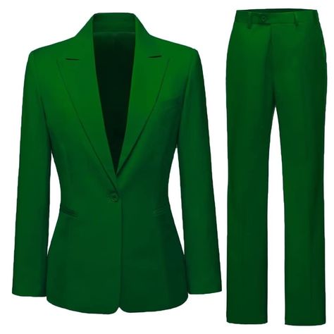 Green Suit For Women, Womens Dressy Pants, Pants Suits For Women, Women Pants Suits, Dressy Pant Suits, Dark Green Pants, Suits 2023, Sleeve Shawl, Womens Suit