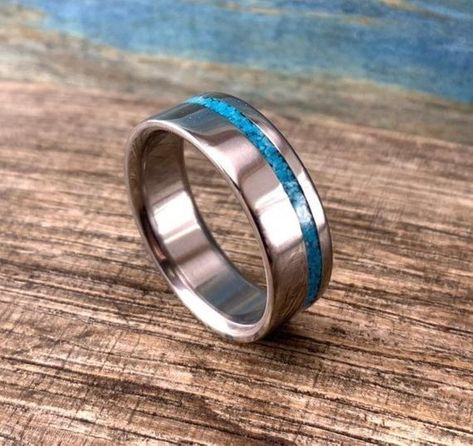 Hey, I found this really awesome Etsy listing at https://www.etsy.com/au/listing/655584891/mens-turquoise-ring-turquoise-wedding Promise Ring For Men, Turquoise Wedding Ring, Mens Turquoise Rings, Mens Engagement Ring, Turquoise Wedding Rings, Turquoise Wedding Band, Matching Ring Set, Turquoise Men, Titanium Wedding Rings