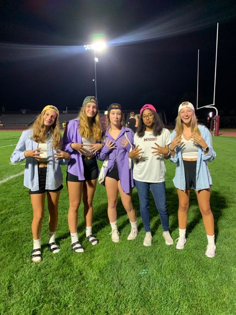 Frat Theme Football Game Outfits, Frat Vs Sorority Dress Up, Country Club Theme Football Game Outfit, Sorority Vs Fraternity Spirit Week, Frat Fnl Theme, Sorority Outfits Spirit Week High School, Sorority Football Theme, Frat Spirit Day Outfit, Frat Themed Party