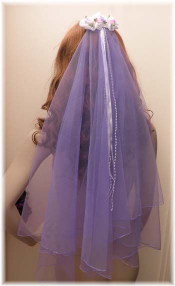 Light Purple Wedding Dress, Mauve Butterfly, Fairy Garden Wedding, Purple Veil, Gothic Fairytale, Light Purple Wedding, Wedding Veils Headpieces, Veil Black, Wedding Veils Short