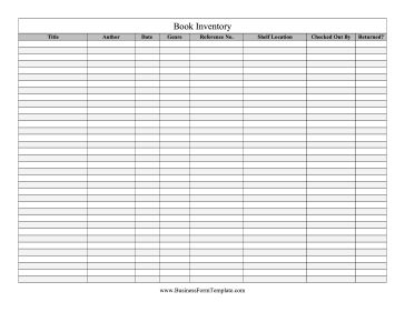 Organize your bookshelf or library with this book inventory that also tracks loaned novels. Free to download and print Book Inventory, Inventory Template, Middle School Libraries, Home Management Binder, Organization Printables, Home Management, Home Education, Templates Printable Free, Reading Journal