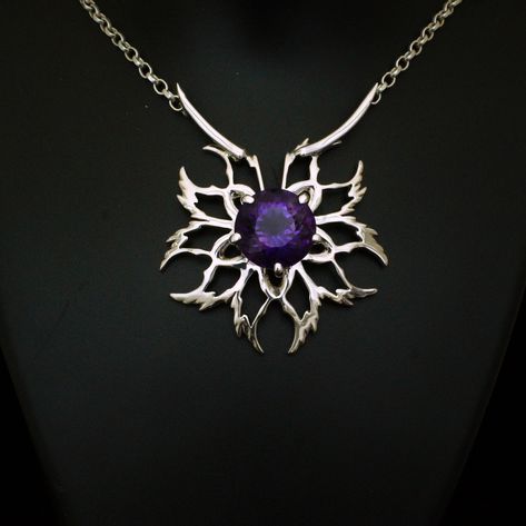 Magic Pendant Fantasy Art, Magic Necklace Fantasy Art, Fantasy Necklace Art, Fantasy Necklace Concept Art, Magic Necklace, Fantasy Pendant, Fantasy Necklace, Pretty Jewelry Necklaces, Purple Jewelry