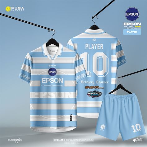 Team name : EPSON Print type : FULLPRINT Material type : Dry-FIT Milano Brand : FUSA APPAREL Do you need a custom design ? Click Link in bio #jersey #mockup #mockupjersey #coreldraw #apparel #jerseymurah #jerseyfutsal #jerseybandung #jerseyfootball #design #designjersey #jasadesign #adidas #adidasjersey #nike #nikejersey #nikefootball #difusainaja #togetherisstrength #fusa #fusain #fusaapparel #fusaapparelcatalog #jerseybogor #bogorpisan #freelance Jersey Futsal, Jersey Mockup, Football Jersey Shirt, Sports Fonts, Sport Shirt Design, Design Jersey, Go Wallpaper, Animated Wallpapers For Mobile, Nike Football