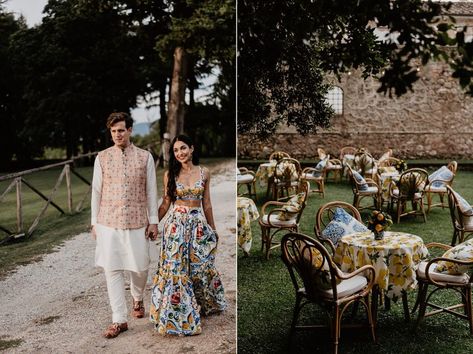 Tuscany Indian Wedding, Mixed Indian Wedding, Sustainable Indian Wedding, British Indian Wedding, Italy Indian Wedding, Indian Wedding In Mexico, Indian Italian Wedding, Micro Indian Wedding, Indian Wedding Mexico