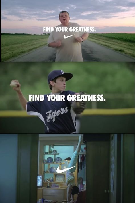 Nike Advertising Campaign, Find Your Greatness Nike, Nike Ad Campaign, Sports Campaign, Lock Image, Box Creative, Publicidad Creativa, Photo Club, Creative Marketing