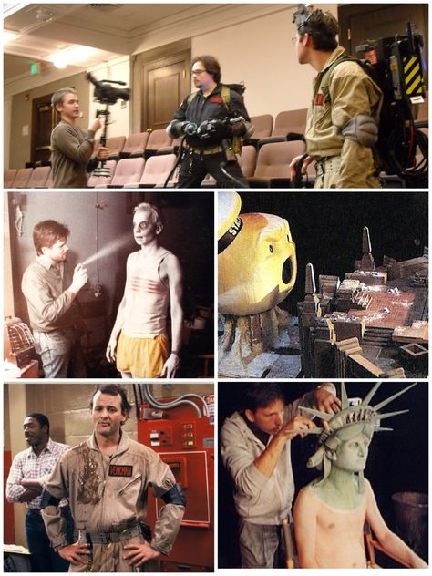 Ghostbusters - behind the scenes 1984  Cg vfx Janine Ghostbusters, Ghostbusters 3, Ghostbusters 1, Original Ghostbusters, Ghostbusters Ii, 80s Movie Posters, Extreme Ghostbusters, Ghostbusters 1984, Dan Aykroyd