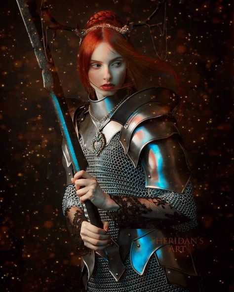 Photography and Camera News, Reviews, and Inspiration Woman In Armor, Home Photo Studio, Female Armor, Eye Of The Storm, Photography Series, Female Knight, Fantasy Photography, Medieval Armor, Fantasy Armor