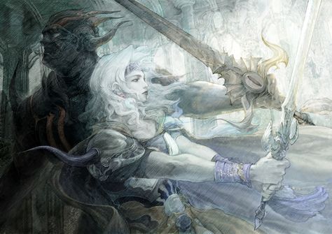 Cecil Harvey, Cloud Sephiroth, Dark Knight Wallpaper, Knight Wallpaper, Video Game Poster, Final Fantasy Iv, Yoshitaka Amano, Final Fantasy Cloud, Final Fantasy Artwork