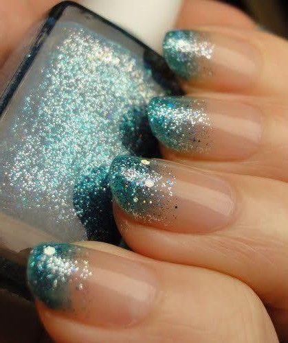 Frozen Nail Art, Frozen Nails, Do It Yourself Nails, Fingernail Designs, Winter Nail Art, Nail Designs Glitter, Glitter Nail, Prom Nails, Glitter Nail Art