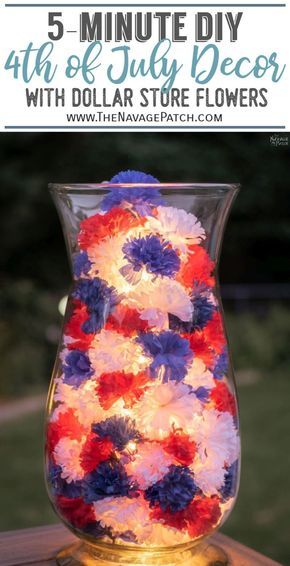 Diy Patriotic Decor, Decor With Lights, Fourth Of July Crafts, Crafts Easy Diy, Fourth Of July Decorations, 4th July Crafts, 4th Of July Decor, 4th Of July Desserts, Fourth Of July Food