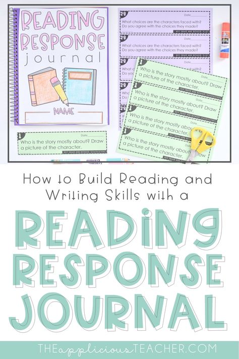 Reading Journal 2nd Grade, Respond To Reading 2nd Grade, Reader Response Journals, Reading And Writing Skills, Reading Notebooks, Reading Response Journals, Reading Homework, Reading Response Activities, Writing Conferences