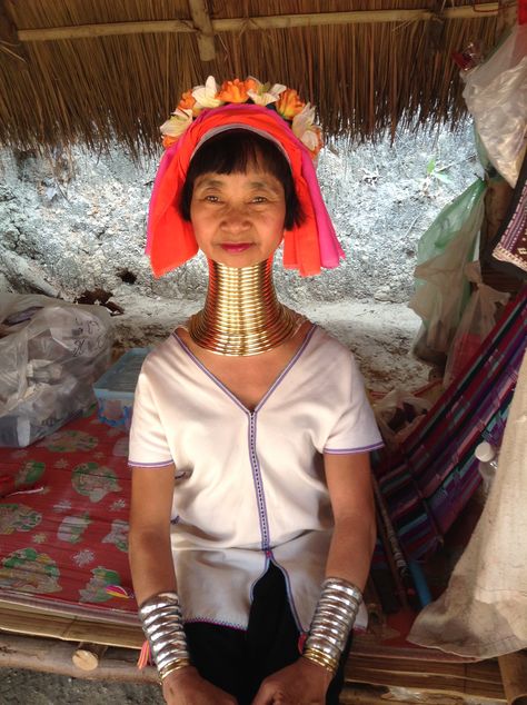 Karen Tribe. Long Neck. Chiang Mai Long Neck, Chiang Mai, Myanmar, Festival Captain Hat, Captain Hat, Piercings, Clock, India, Festival