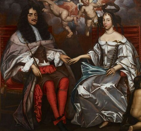 (553×514 píxeis) Charles II and Catherine of Braganza. The Portuguese princess who set the fashion for tea drinking in England. Scottish Royalty, Catherine Of Braganza, 1 Maccabees, Dead King, Charles Ii, Uk History, English History, Tutankhamun, Deal With It