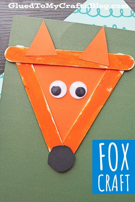 F Is For Fox Craft, Fox Art For Preschool, Fox Activities For Preschoolers, Forest Animal Crafts For Toddlers, Zootopia Crafts, Fox Art For Kids, Forest Animals Preschool Crafts, Fox Craft Preschool, Forest Animals Craft