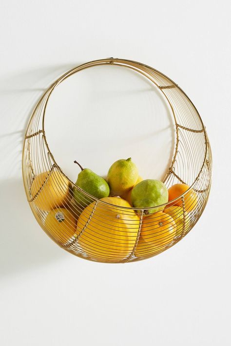 Anthropologie Just Blew Us Away With These 37 Smart and Stylish Organizing Products Hanging Baskets Kitchen, Garden Tiles, Pantry Shelving, Storage Hooks, Wire Basket, Kitchen Collection, Wall Storage, Annual Plants, Stylish Storage