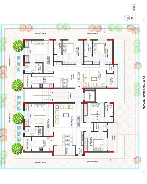 Apartment Floor Plans Luxury, Luxury House Floor Plans, Apartment Amenities, Small Apartment Building Design, 30x50 House Plans, Residential Building Plan, Small Apartment Plans, 30x40 House Plans, Building Design Plan