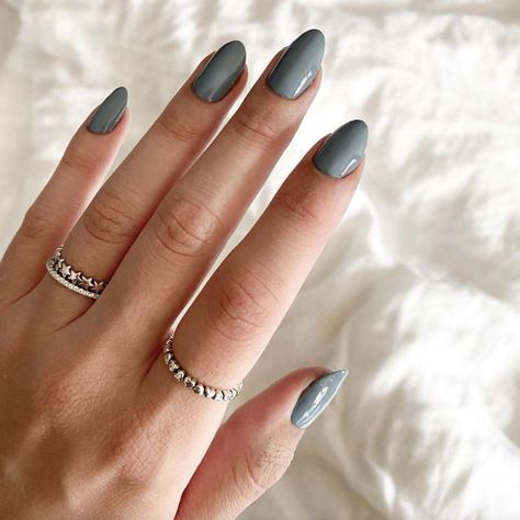 Nail Ideas Dusty Blue, Dusty Blue Gel Nails, Sage Blue Nails, Dusty Blue Bridesmaid Nails, Dusty Blue Wedding Nails Bridesmaid, Dusty Blue Nail Art, Wedding Nails Dusty Blue, Bridesmaid Nails Dusty Blue, Dusty Blue Nail Ideas